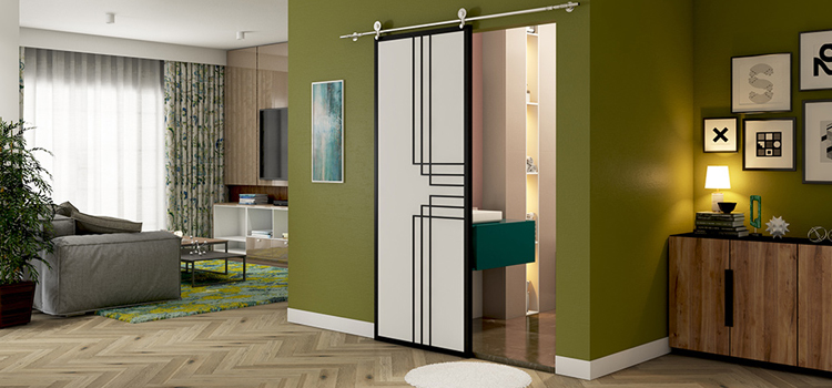 sliding bathroom door installation in Mecca